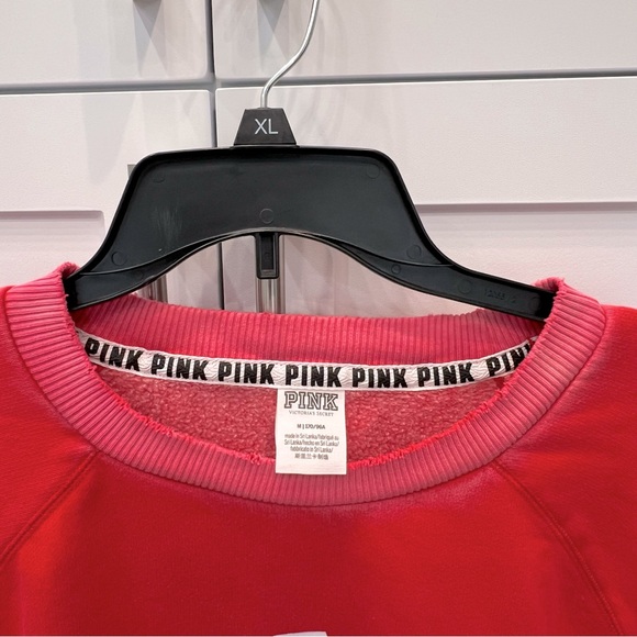 PINK Victoria’s Secret Red Varsity Crewneck Sweatshirt - Picture 5 of 10